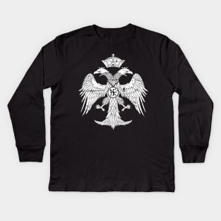 Palaiologos Dynasty - Byzantine Empire Eagle Kids Long Sleeve T-Shirt